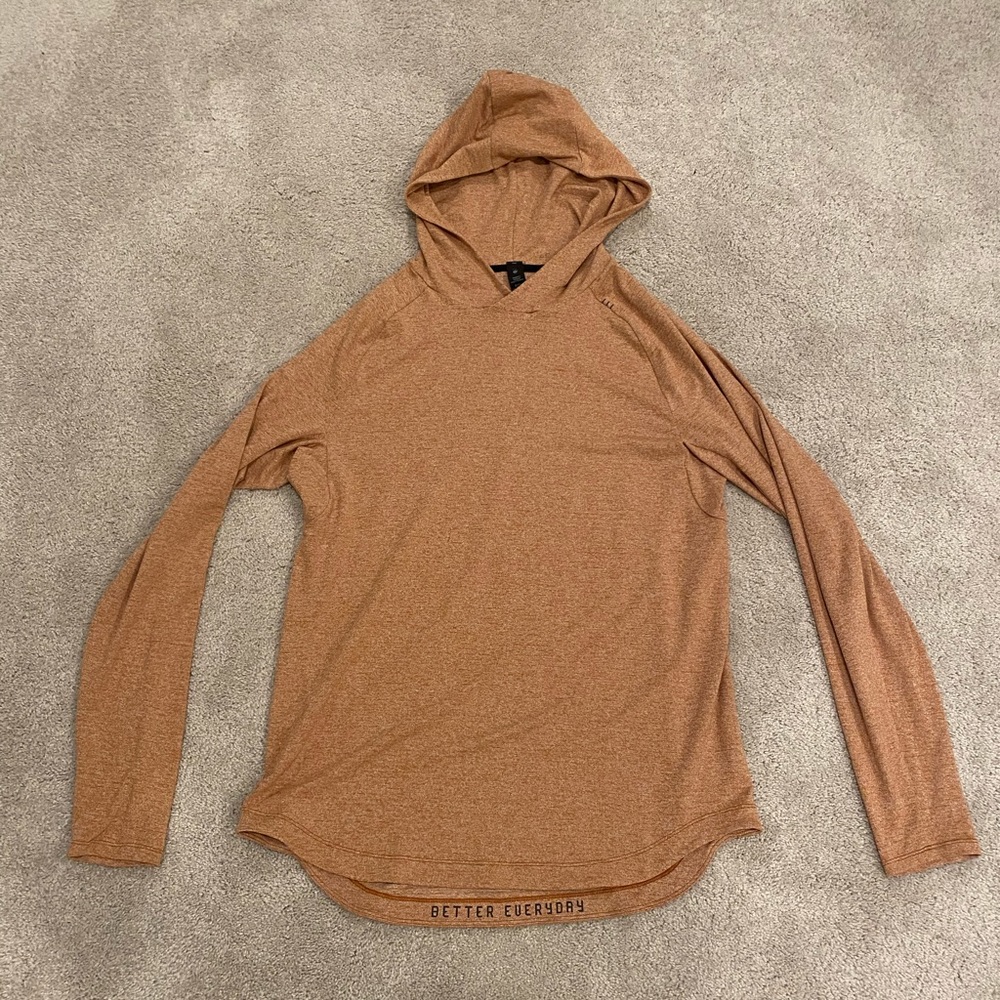 Men’s Lululemon Heathered Ancient Copper Drysense Hoodie Size Large